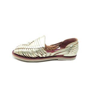 ESPIRITU Gold Classics Womens Huarache Flats Leather Size US 9